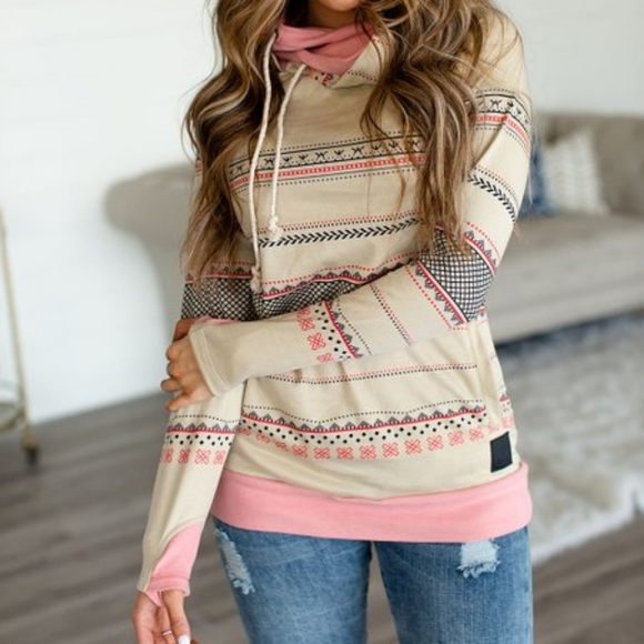 Ampersand Tops - Ampersand Double Hooded Sweathshirt